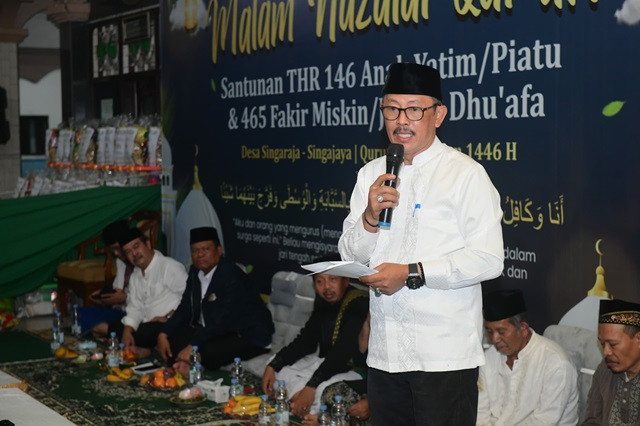 Warga Singaraja Semarakan Nuansa Religius dan Gotong Royong, Tebar Ratusan Paket Sembako dan THR Anak Yatim